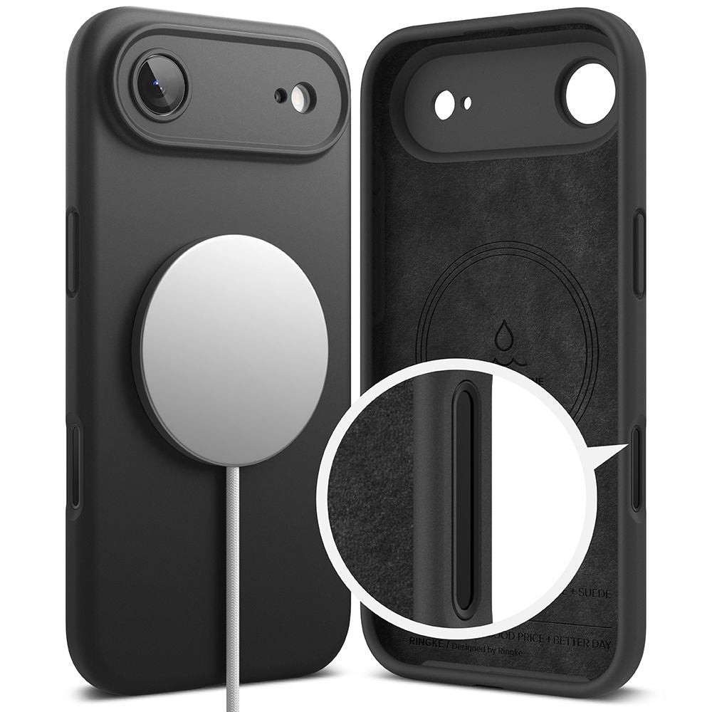 Ringke Silicone Magnetic MagSafe Case for iPhone 17 Air - Black_2