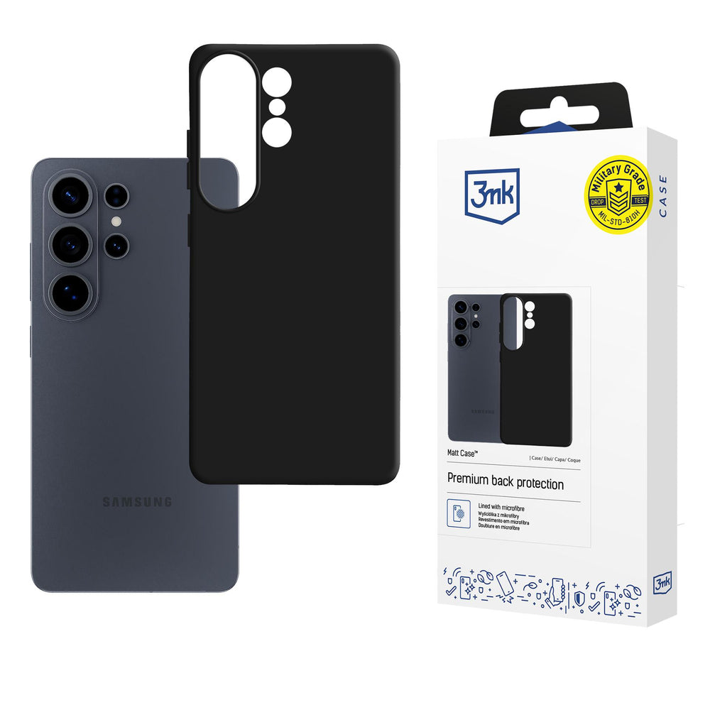 3mk Matt Case for Samsung Galaxy S26 Ultra - Matte Black_0