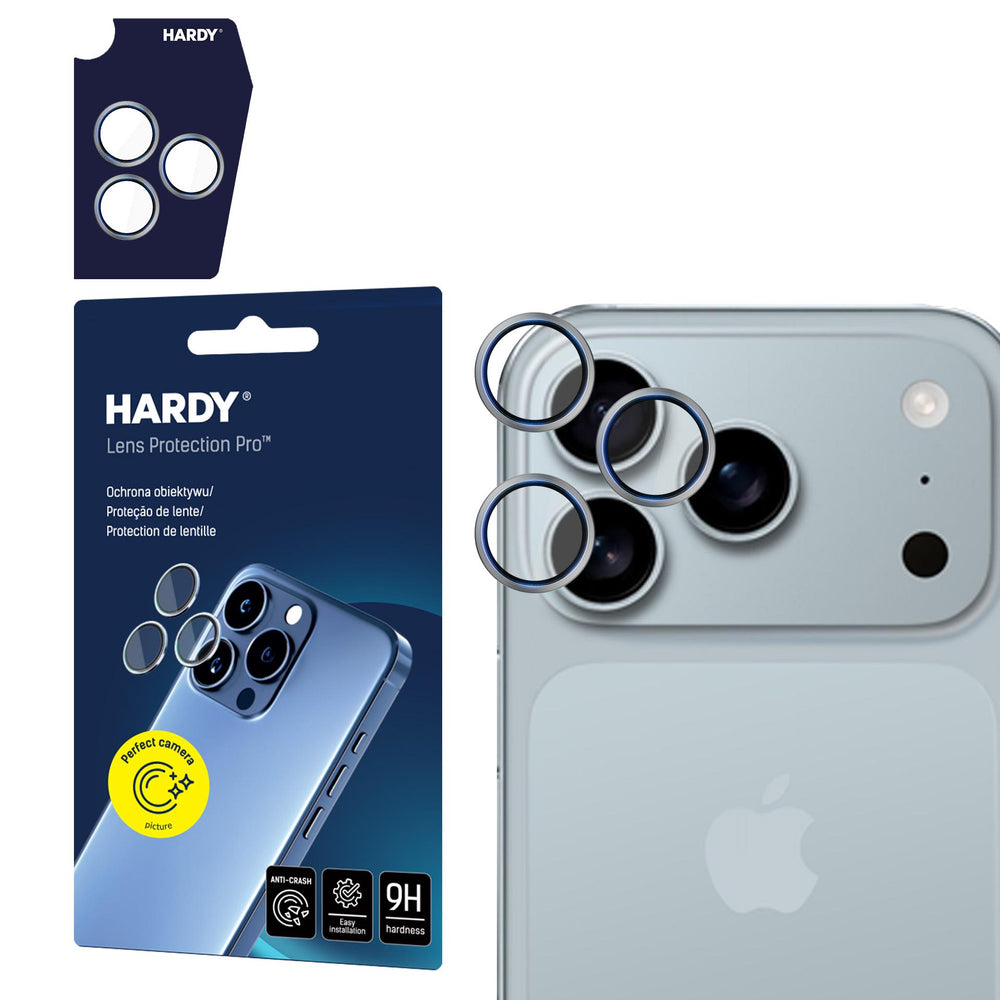 3mk HARDY Lens Protection Pro lens glass for iPhone 17 Pro / 17 Pro Max - gray_0