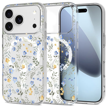 Tech-Protect FlexAir MagSafe Case for iPhone 17 Pro Max - Daisies with Leaves_0
