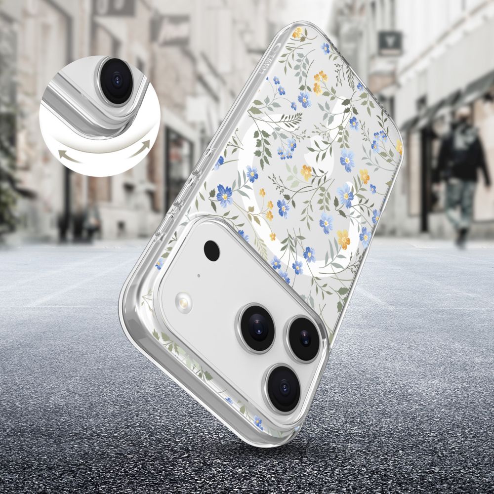 Tech-Protect FlexAir MagSafe Case for iPhone 17 Pro Max - Daisies with Leaves_4