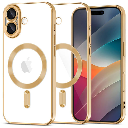 Tech-Protect MagFlex MagSafe Case for iPhone 17 - Transparent Gold_0