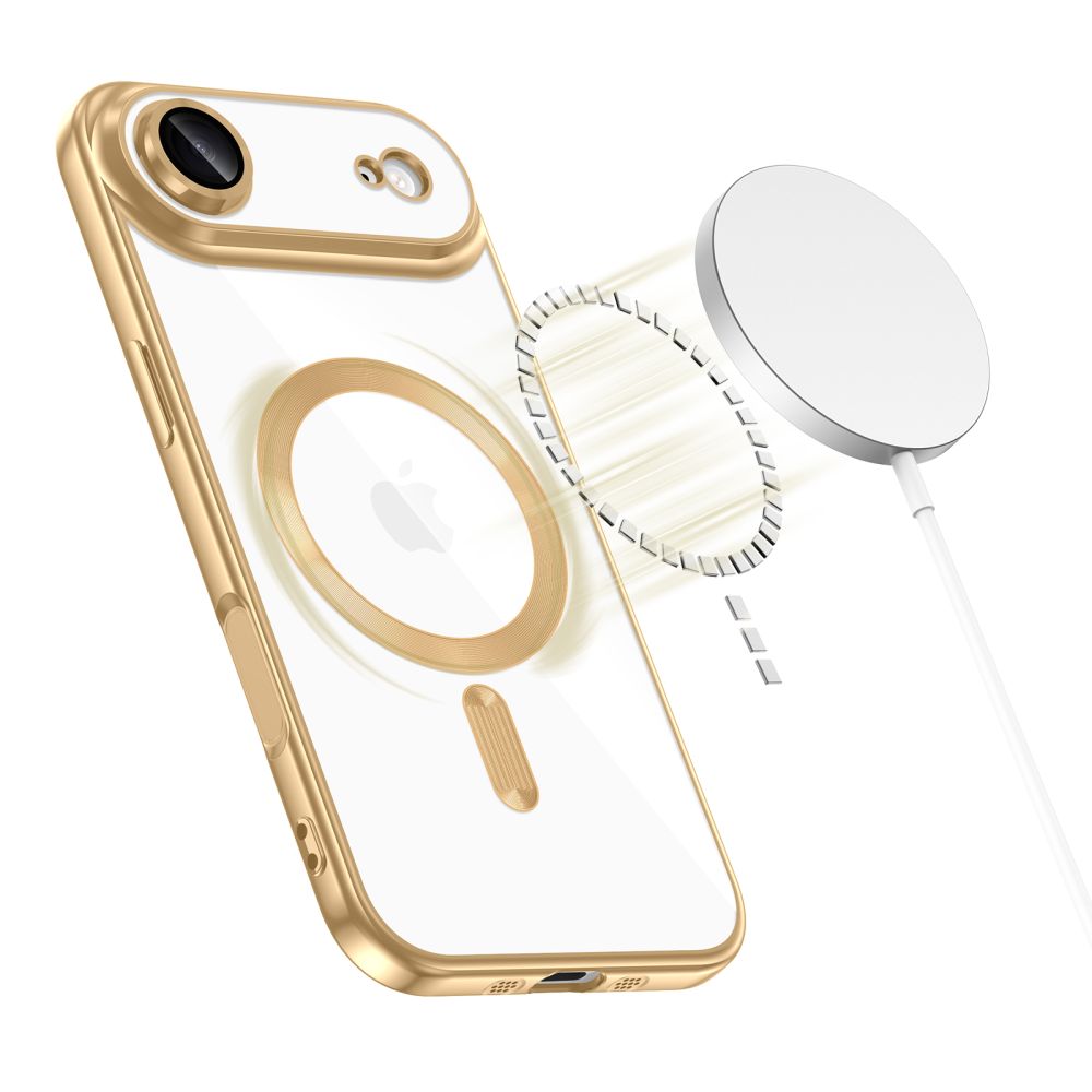 Tech-Protect MagFlex MagSafe Case for iPhone 17 Air - Transparent Gold_1