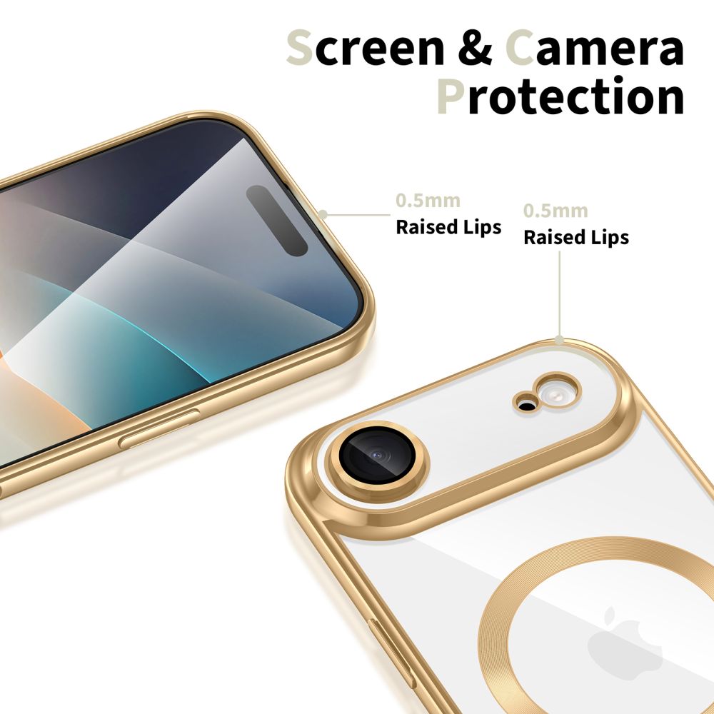 Tech-Protect MagFlex MagSafe Case for iPhone 17 Air - Transparent Gold_2