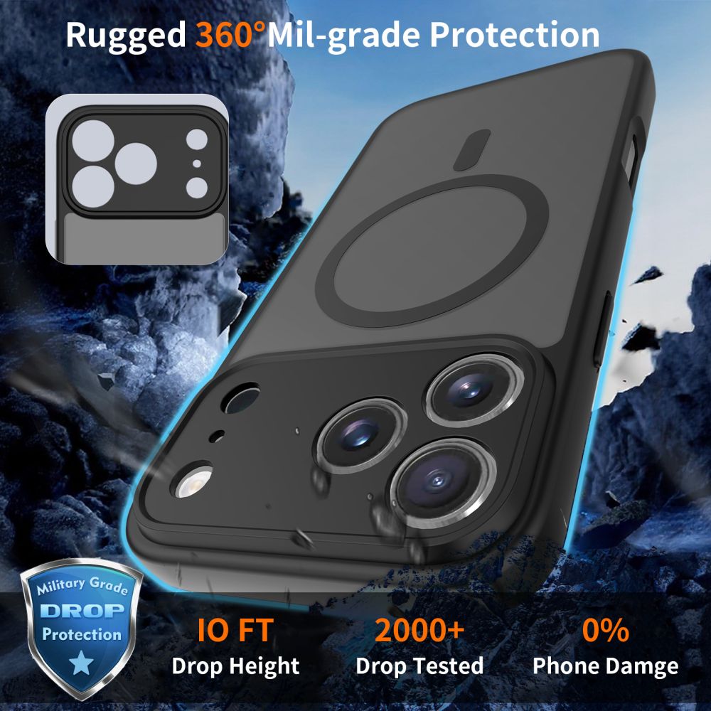 Tech-Protect BasicMag MagSafe Case for iPhone 17 Pro Max - Matte Black_1