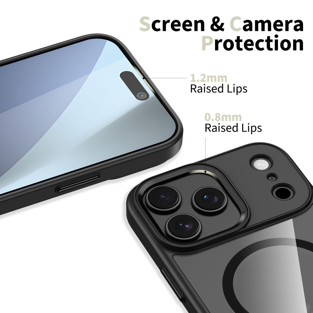 Tech-Protect MagMat MagSafe Case for iPhone 17 Pro Max - Clear Black_2