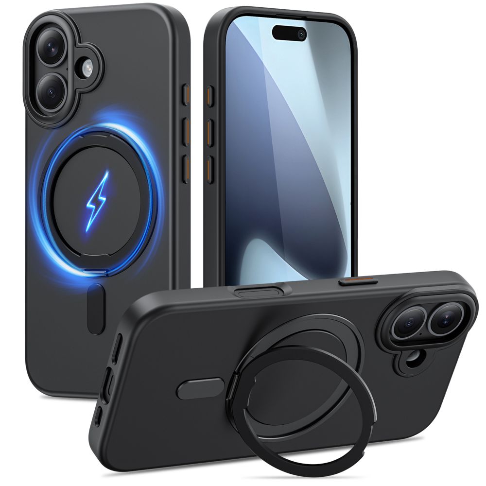 Tech-Protect MagRing MagSafe case for iPhone 17 - matte black_0