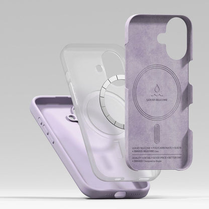 Ringke Silicone Magnetic MagSafe Case for iPhone 17 - Purple_5