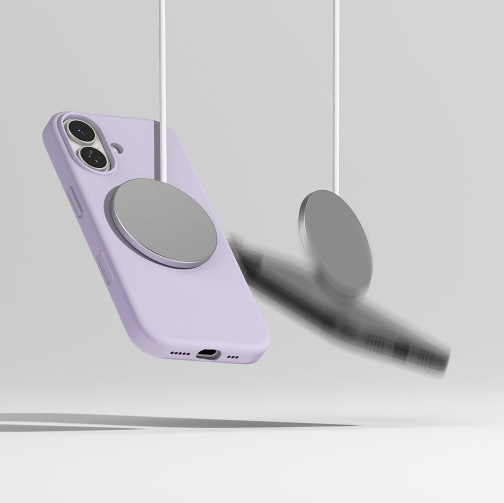 Ringke Silicone Magnetic MagSafe Case for iPhone 17 - Purple_7
