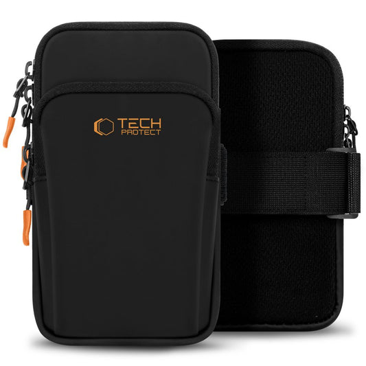 Tech-Protect M7 Universal Sport Armband Case - Black and Orange_0