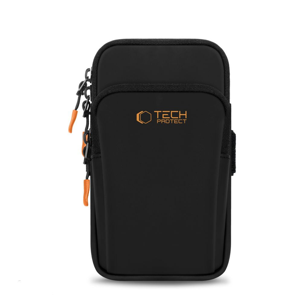 Tech-Protect M7 Universal Sport Armband Case - Black and Orange_1