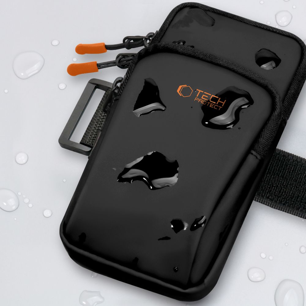 Tech-Protect M7 Universal Sport Armband Case - Black and Orange_6