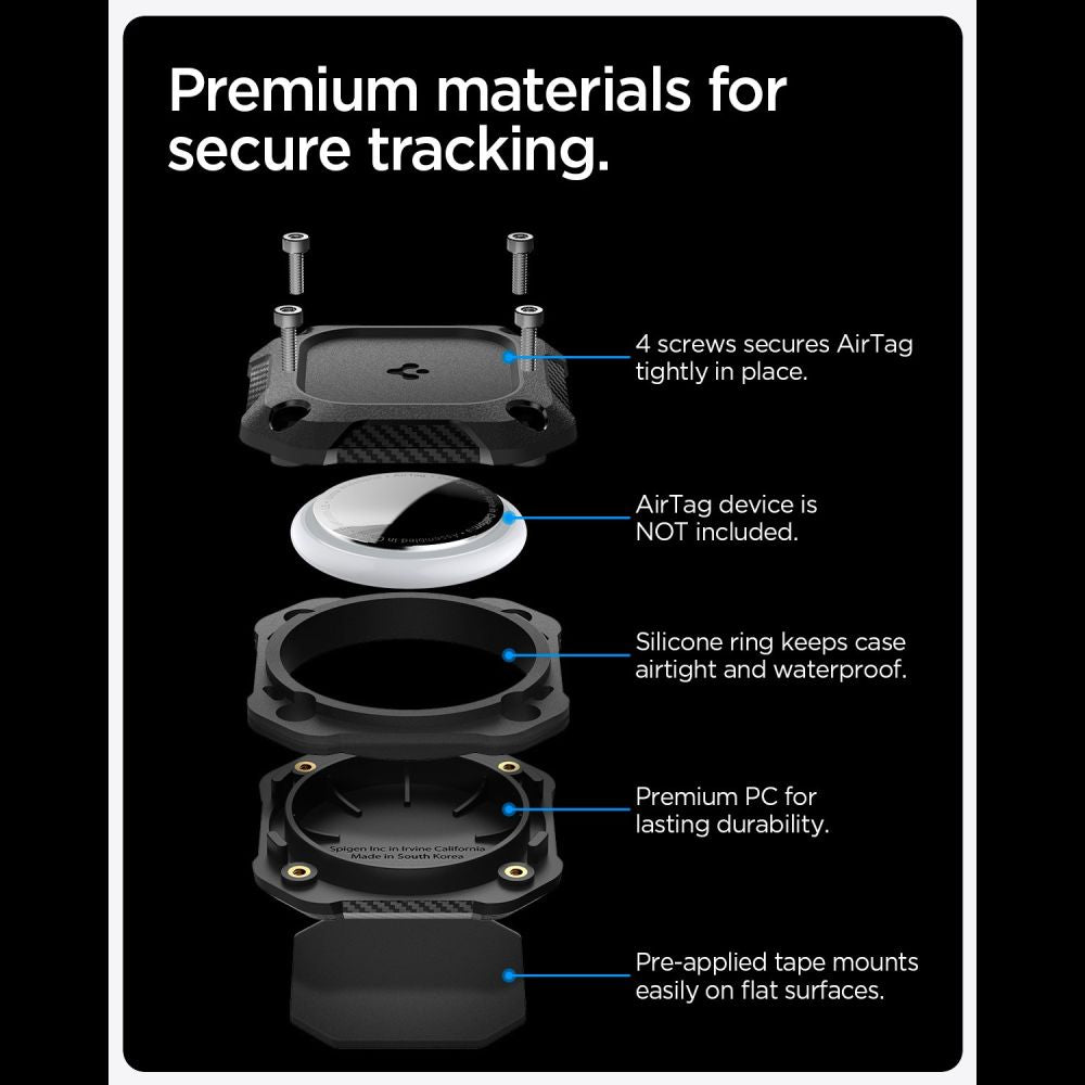 Spigen Tough Armor Case for AirTag 1/2 - Black_14