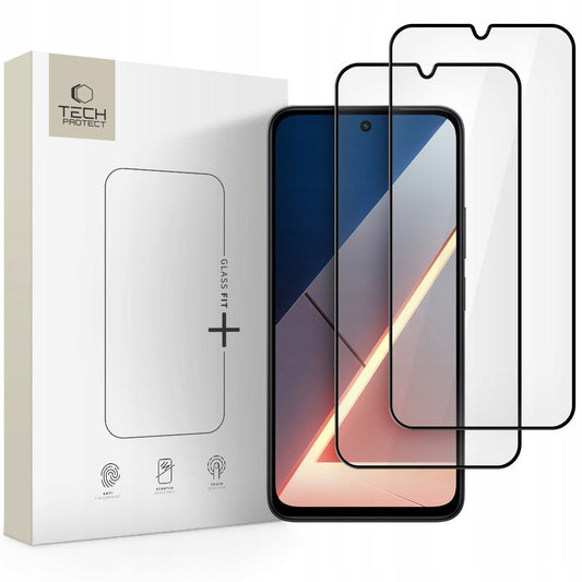 Tech-Protect Glass Fit+ 2-pack tempered glass for Xiaomi Poco M7 - black_0