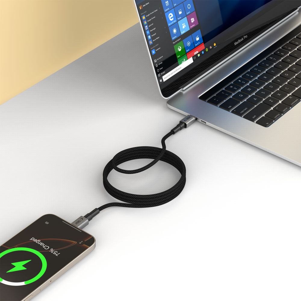 Tech-Protect Ultraboost DNA MagTwist USB-C PD Cable 100W / 5A 200 cm - Gray_4