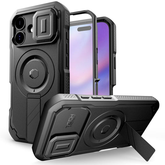 Tech-Protect Kevlar MagSafe case for iPhone 17 - black_0