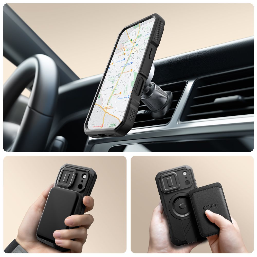 Tech-Protect Kevlar MagSafe case for iPhone 17 Pro - black_1