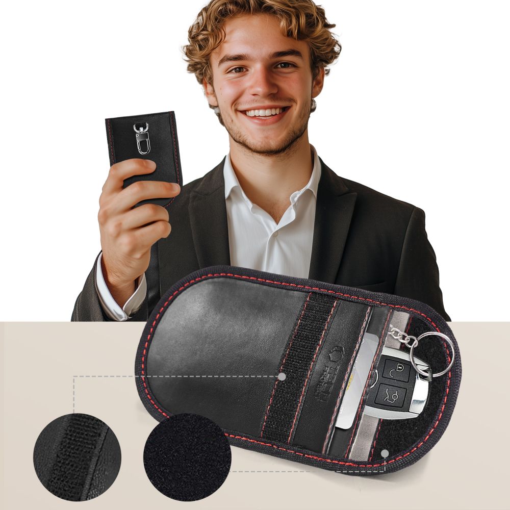 Tech-Protect KLR100 RFID Case - Black and Red_2