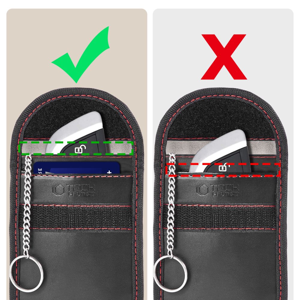 Tech-Protect KLR100 RFID Case - Black and Red_6