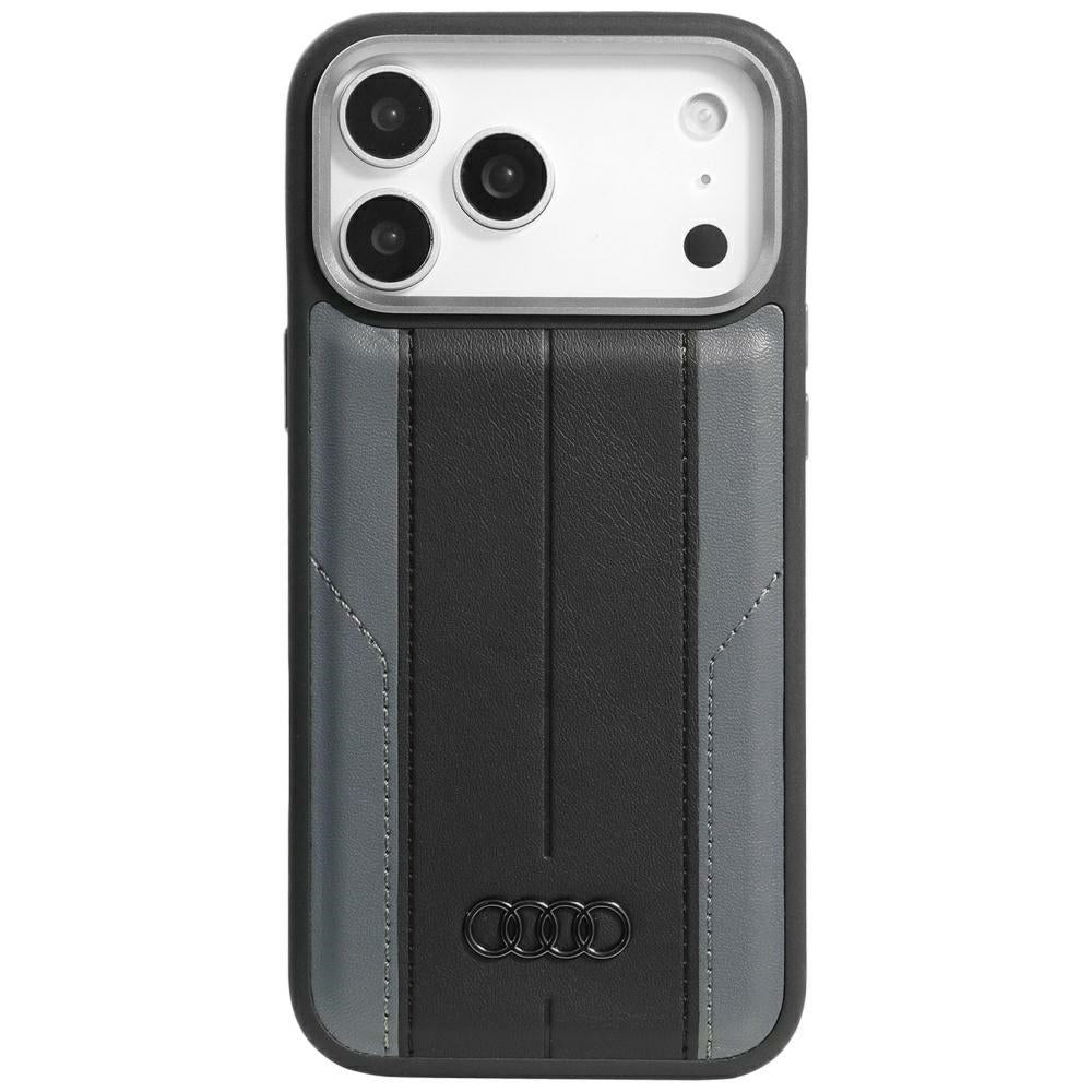 Audi A6 Synthetic Leather MagSafe Case for iPhone 17 Pro Max - Black_0