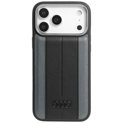 Audi A6 Synthetic Leather MagSafe Case for iPhone 17 Pro Max - Black_0