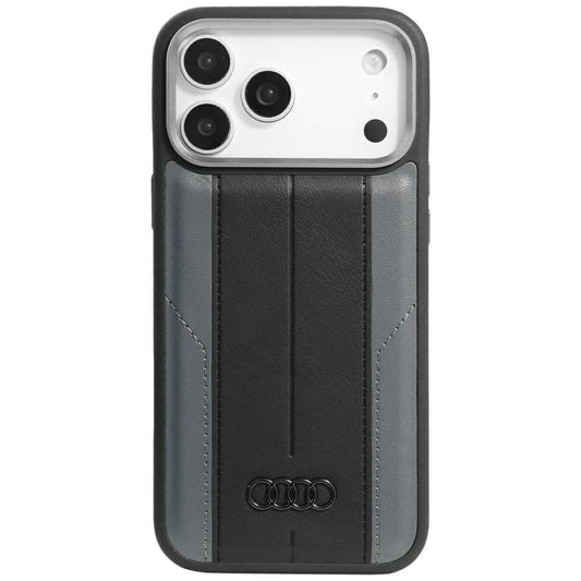 Audi A6 Synthetic Leather MagSafe Case for iPhone 17 Pro Max - Black_0