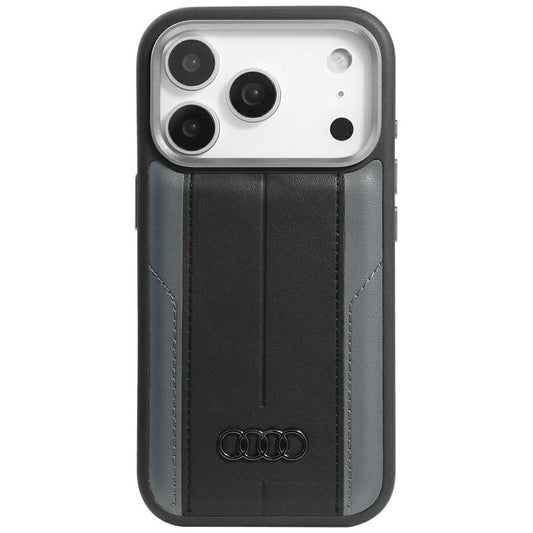 Audi A6 Synthetic Leather MagSafe Case for iPhone 17 Pro - Black_0