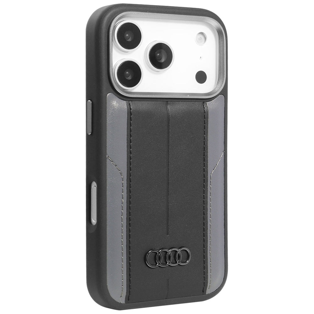 Audi A6 Synthetic Leather MagSafe Case for iPhone 17 Pro - Black_1