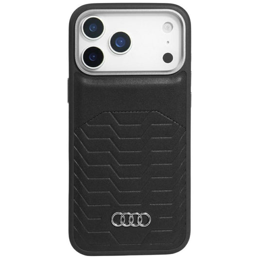 Audi GT Synthetic Leather MagSafe Case for iPhone 17 Pro Max - Black_0