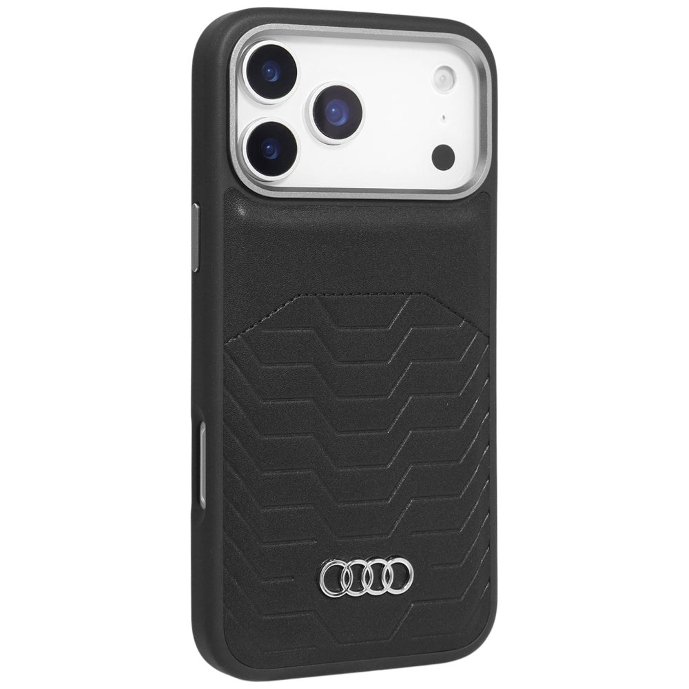 Audi GT Synthetic Leather MagSafe Case for iPhone 17 Pro Max - Black_1