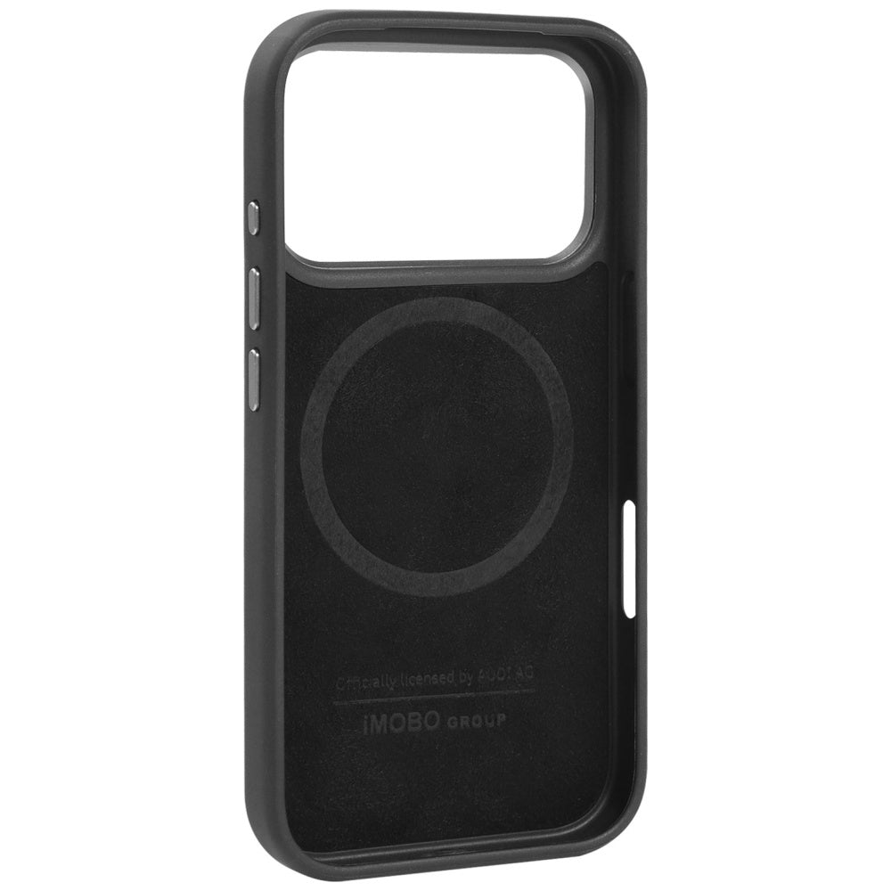 Audi R8 Genuine Leather MagSafe Case for iPhone 17 Pro - Black and Red_6
