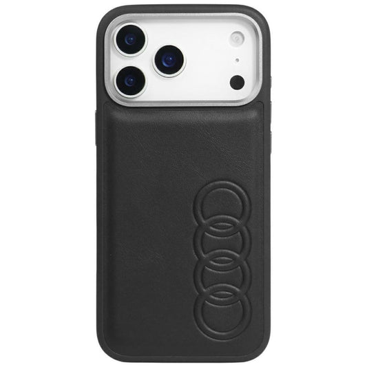 Audi TT Synthetic Leather MagSafe Case for iPhone 17 Pro Max - Black_0