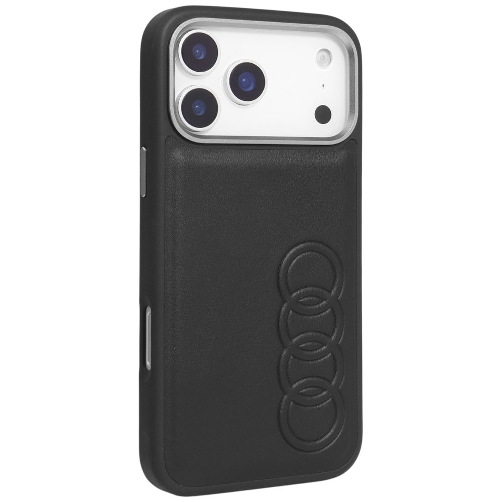 Audi TT Synthetic Leather MagSafe Case for iPhone 17 Pro Max - Black_1