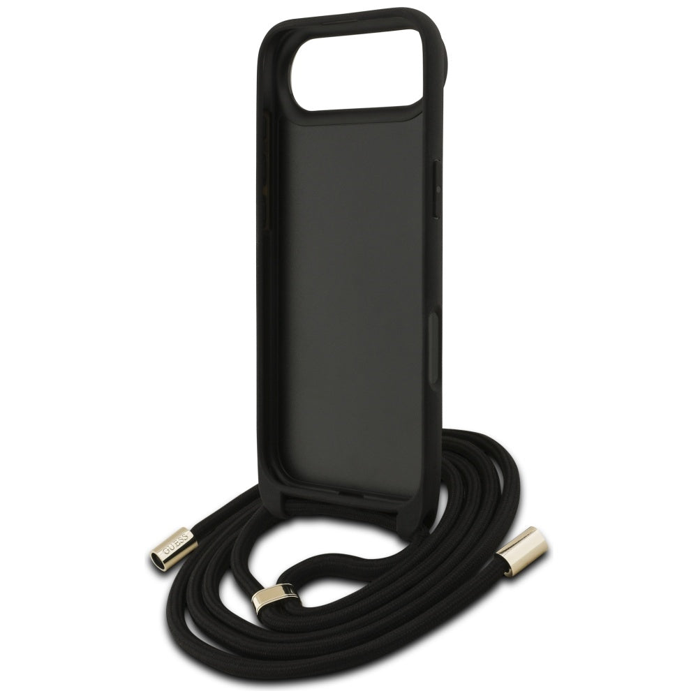 Guess 4G Big Logo Cord Stap Crossbody Case for iPhone 17 Air - Brown_5