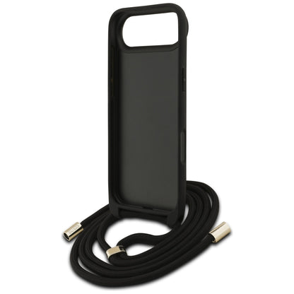 Guess 4G Big Logo Cord Stap Crossbody Case for iPhone 17 Air - Brown_5