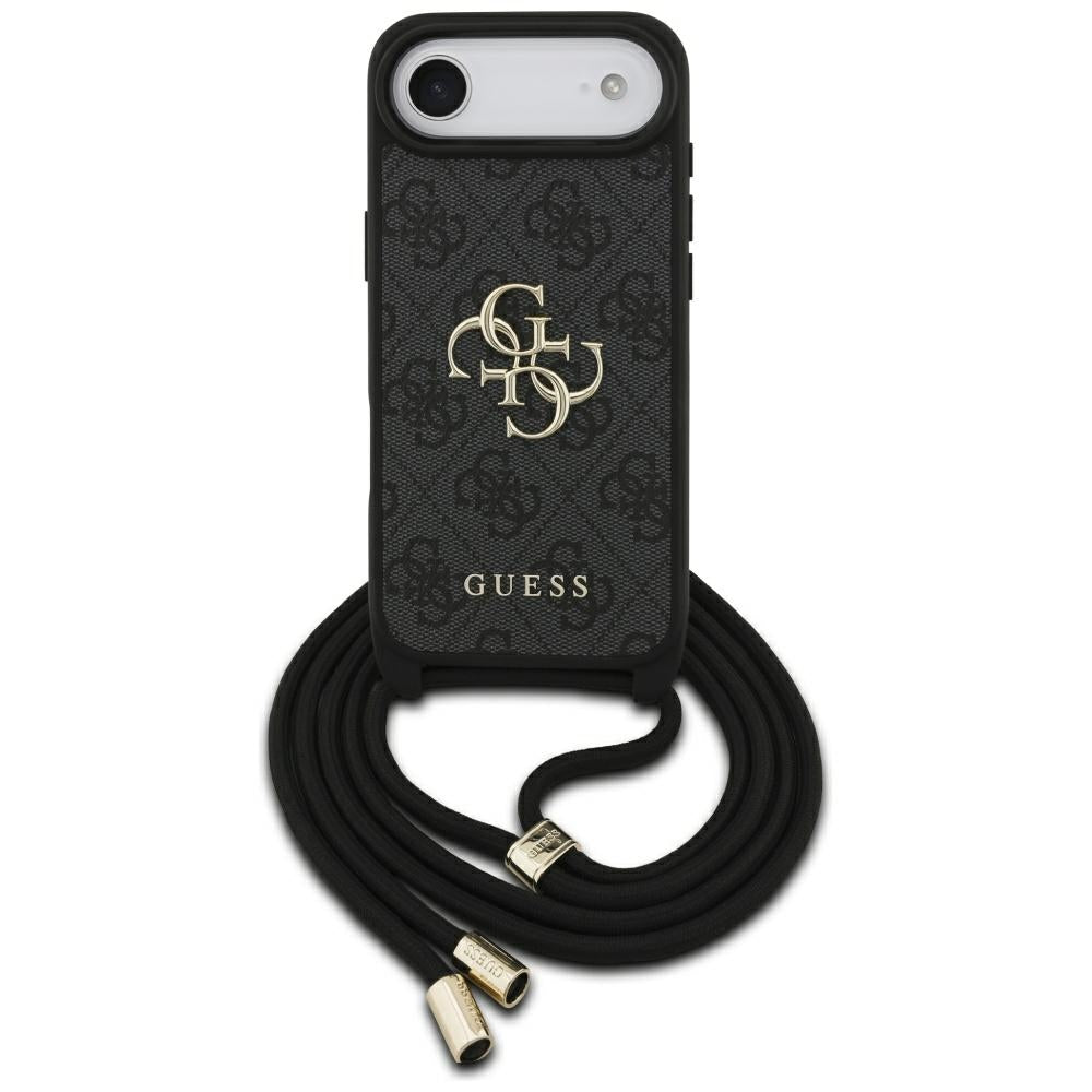 Guess 4G Big Logo Cord Stap Crossbody Case for iPhone Air - Black_0