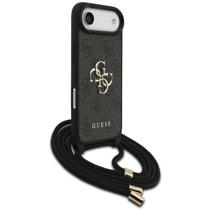 Guess 4G Big Logo Cord Stap Crossbody Case for iPhone Air - Black_2