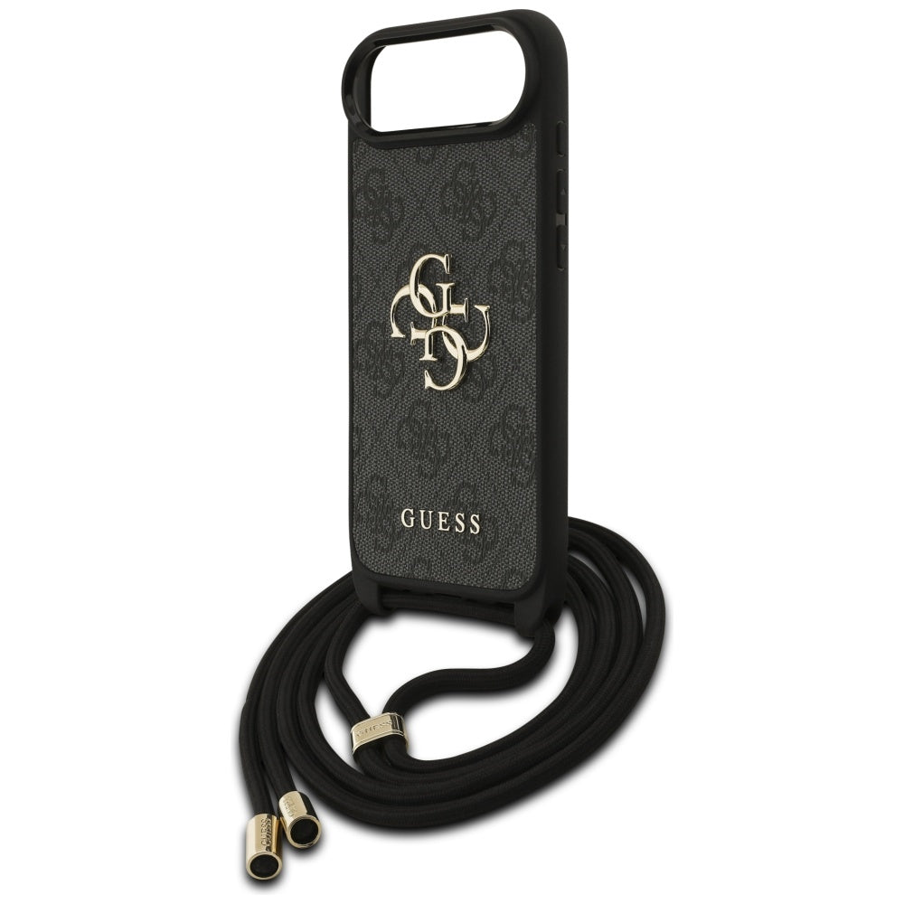 Guess 4G Big Logo Cord Stap Crossbody Case for iPhone Air - Black_4