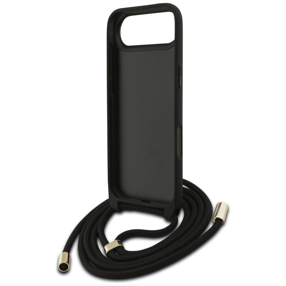 Guess 4G Big Logo Cord Stap Crossbody Case for iPhone Air - Black_5