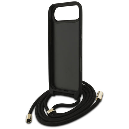 Guess 4G Big Logo Cord Stap Crossbody Case for iPhone Air - Black_5