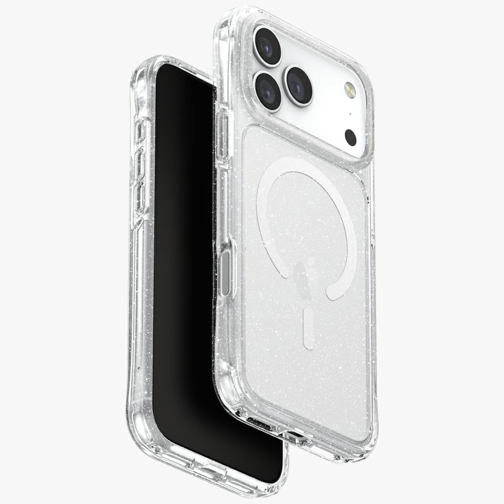 Uniq LifePro Xtreme Magclick Charging Case for iPhone 17 Pro Max - Clear-Glitter_0