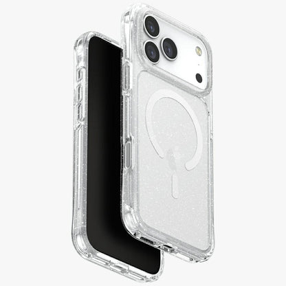 Uniq LifePro Xtreme Magclick Charging Case for iPhone 17 Pro Max - Clear-Glitter_0