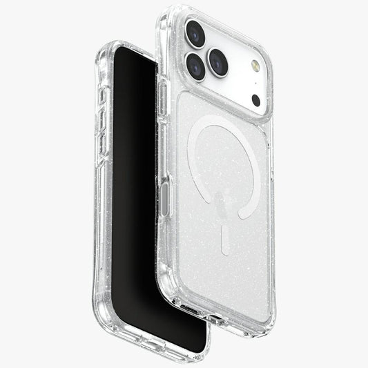 Uniq LifePro Xtreme Magclick Charging Case for iPhone 17 Pro Max - Clear-Glitter_0
