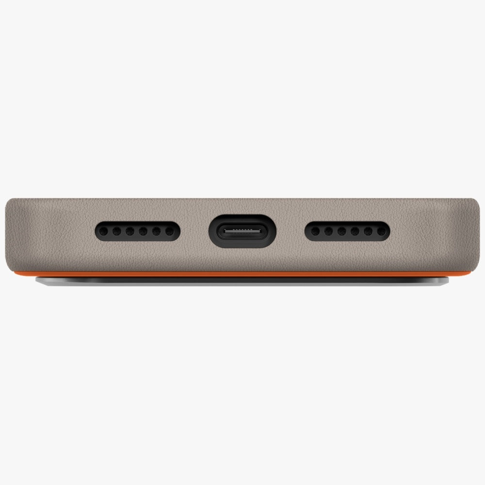 Uniq Lyden DS Case for iPhone 17 Pro Max Magclick Charging - Orange-Gray_3