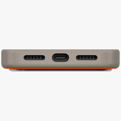 Uniq Lyden DS Case for iPhone 17 Pro Max Magclick Charging - Orange-Gray_3