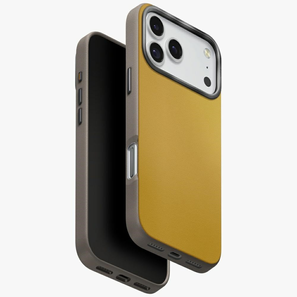 Uniq Lyden DS Case for iPhone 17 Pro Max Magclick Charging - Yellow-Gray_0