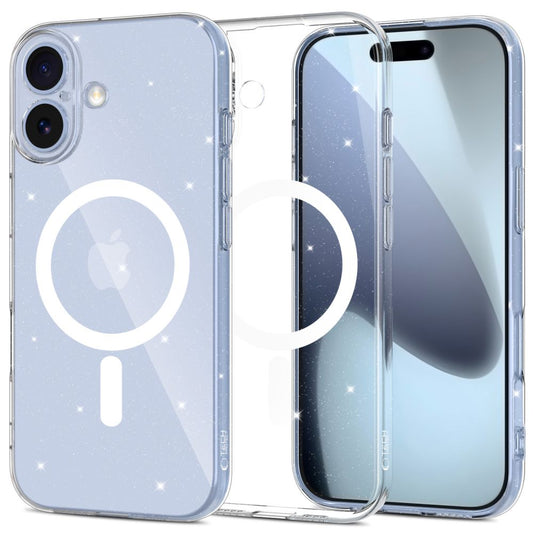 Tech-Protect FlexAir MagSafe Case for iPhone 17 - Clear Glitter_0