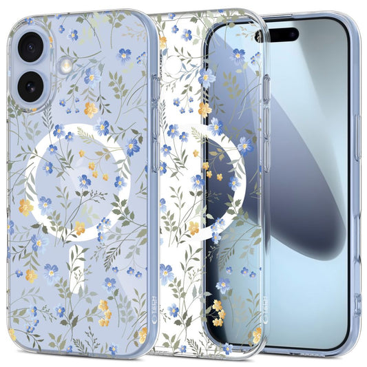 Tech-Protect FlexAir MagSafe Case for iPhone 17 - Daisies with Leaves_0