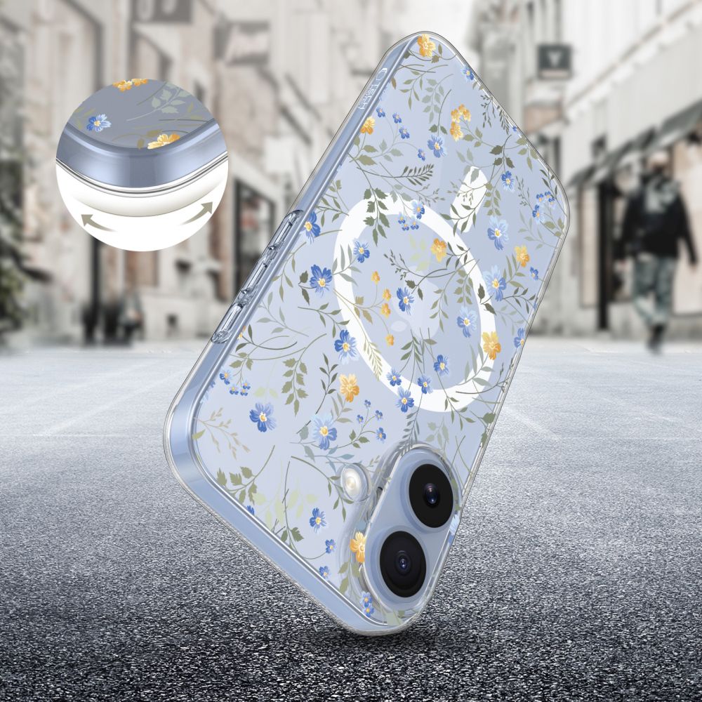 Tech-Protect FlexAir MagSafe Case for iPhone 17 - Daisies with Leaves_1