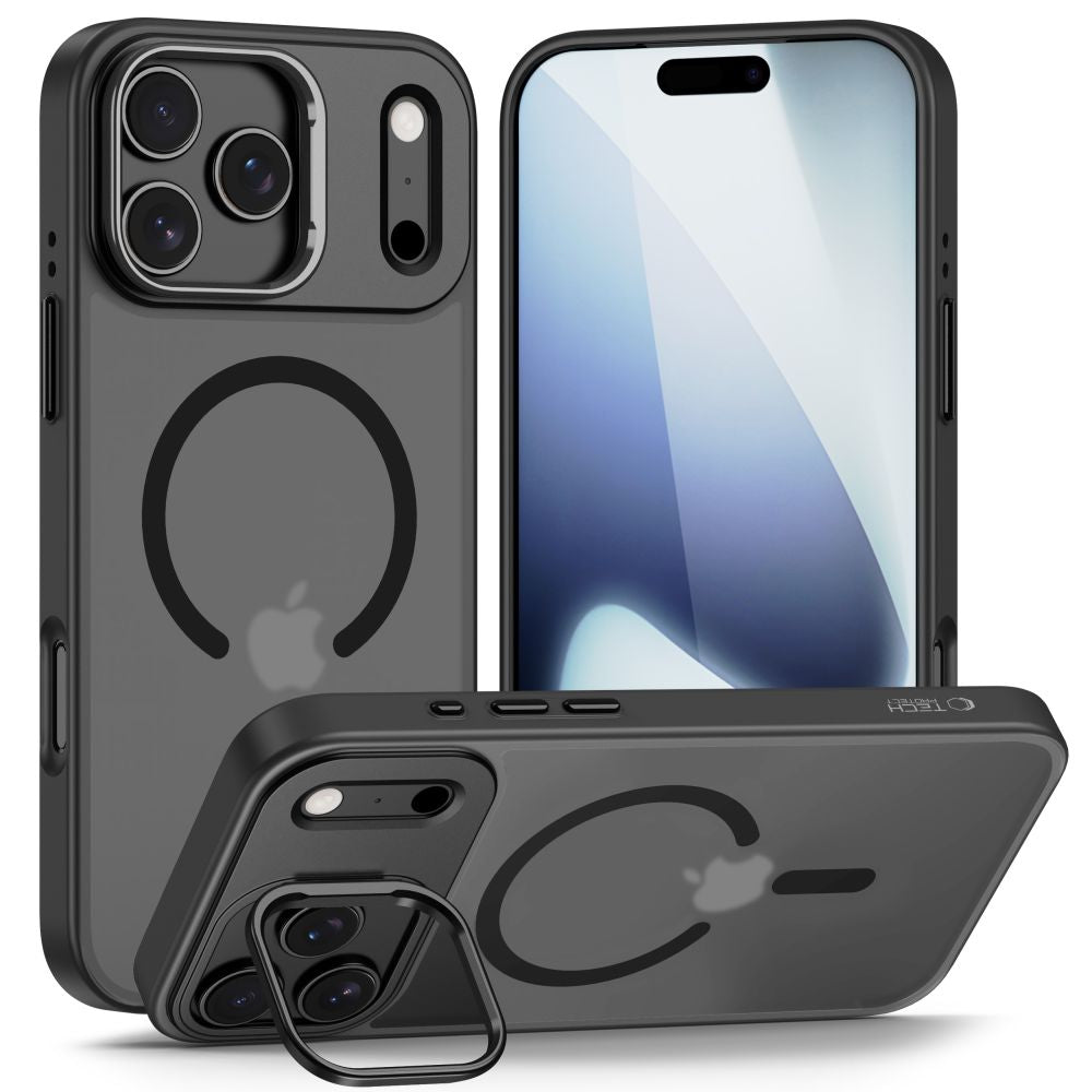 Tech-Protect MagStand MagSafe Case for iPhone 17 Pro Max - Matte Black_0